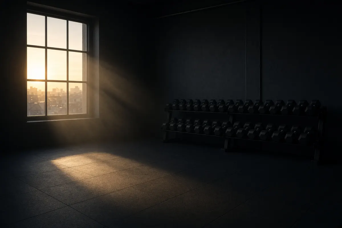 Independent gym floor in morning light